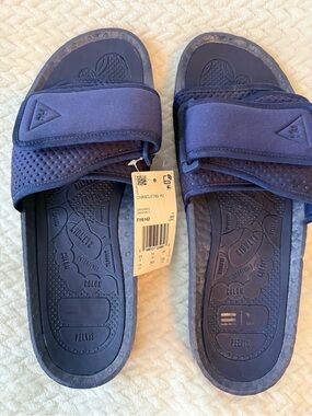 Adidas Pharrell Williams Chancletas HU Night Sky Blue Men's Slide Sandals (M 11)